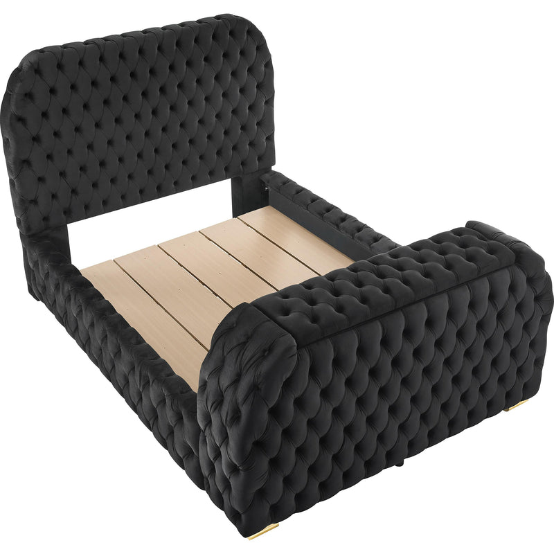  Size_Queen -- Crown Mark Natalia Upholstered Panel Bed IMAGE 1