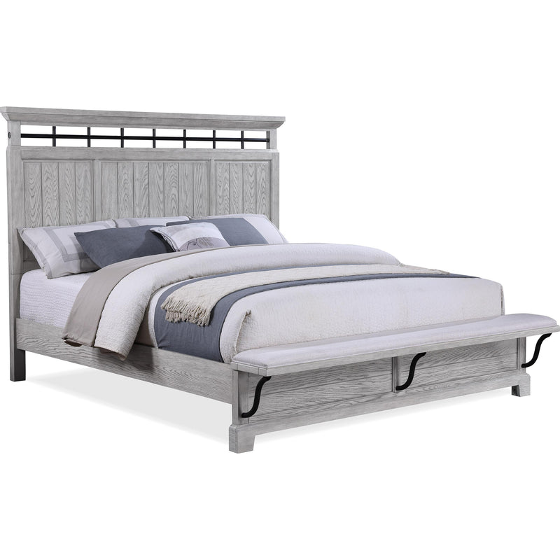  Size_Queen -- Crown Mark Beckett Panel Bed IMAGE 1
