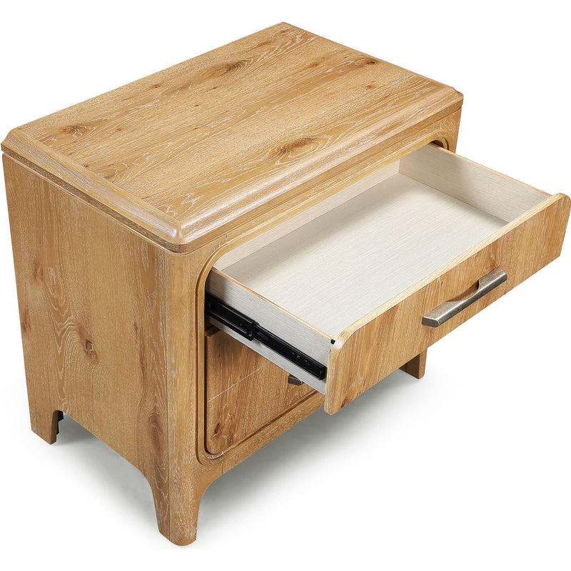  Crown Mark Westcott B1500-2 Nightstand - Cerused Natural IMAGE 2