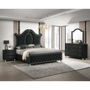  Size_King -- Cameo B2180-K King Bed - Black IMAGE 4