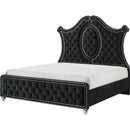  Size_Queen -- Crown Mark Cameo Upholstered Panel Bed IMAGE 1