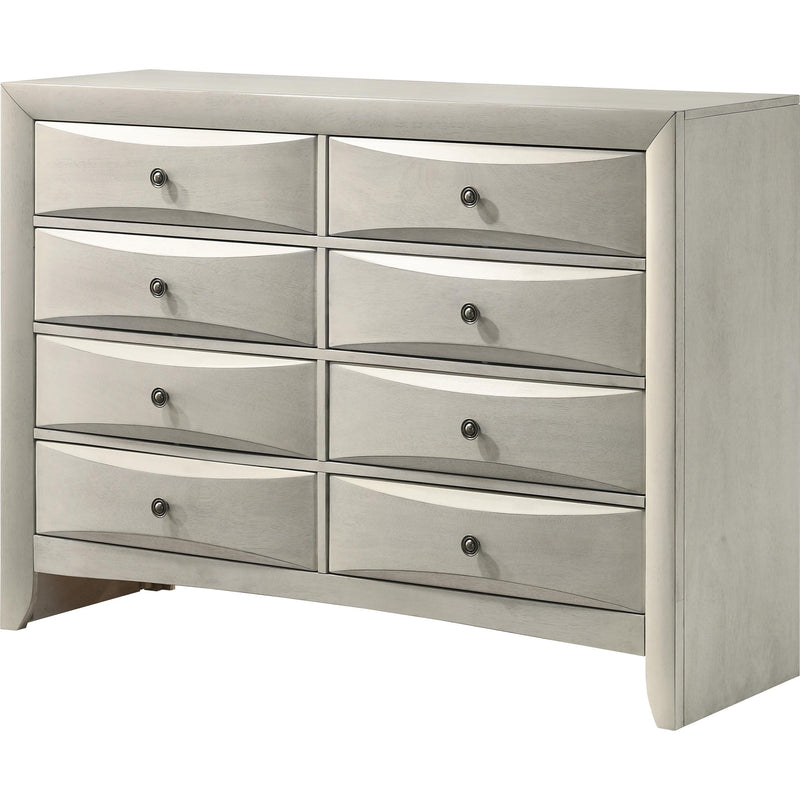 Crown Mark Emily B4255-1 Dresser - White IMAGE 1