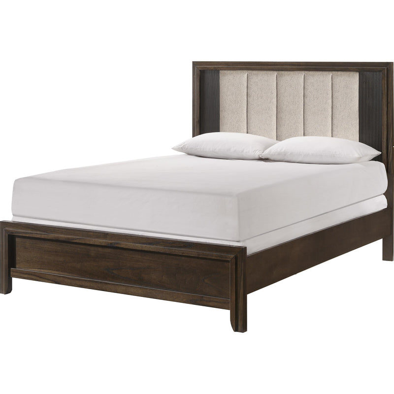  Size_Queen -- Crown Mark Carlton Upholstered Panel Bed IMAGE 1