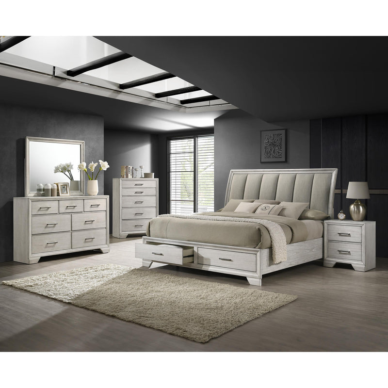  Crown Mark Jaymes B6582-2 Nightstand - White Mist IMAGE 2
