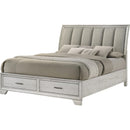  Size_King -- Jaymes B6582-K King Storage Bed - White Mist IMAGE 1