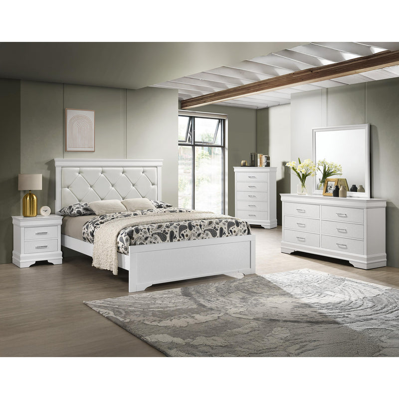  Crown Mark Amalia B6912-2 Nightstand - White IMAGE 2
