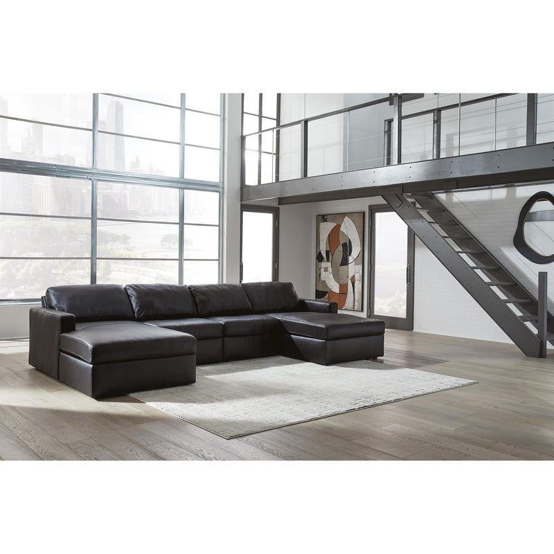  Signature Design by Ashley ModMax II 74305S19 4 pc Double Chaise Sectional IMAGE 2