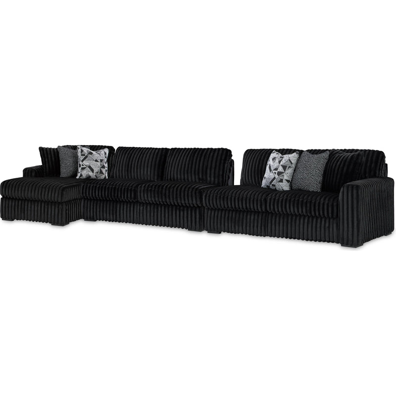 Manufacturer Color_Onyx -- Signature Design by Ashley Midnight Madness Fabric 3 pc Sectional IMAGE 1