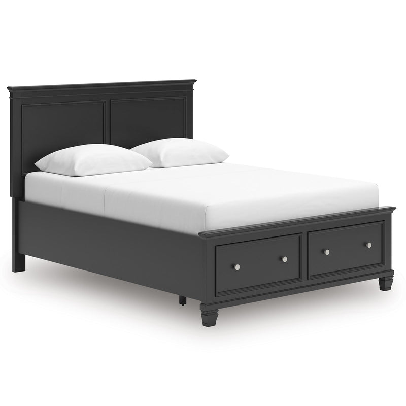  Size_Queen -- Lanolee B687B17 Queen Panel Storage Bed IMAGE 1