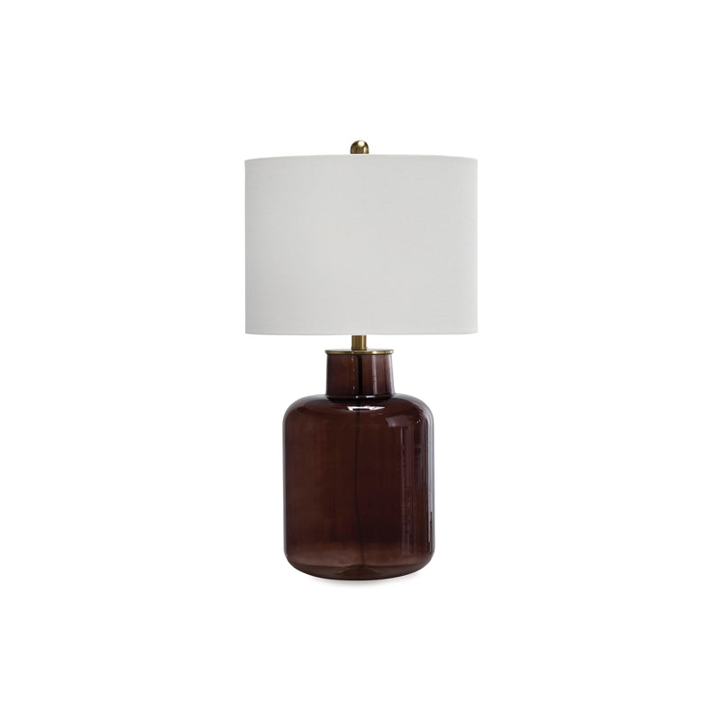  Signature Design by Ashley Mette L430924 Glass Table Lamp IMAGE 1