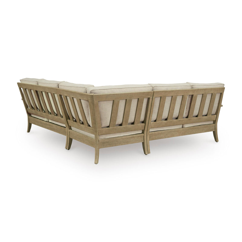  Signature Design by Ashley Clare View P801P10 3 pc Outdoor Sectional IMAGE 2