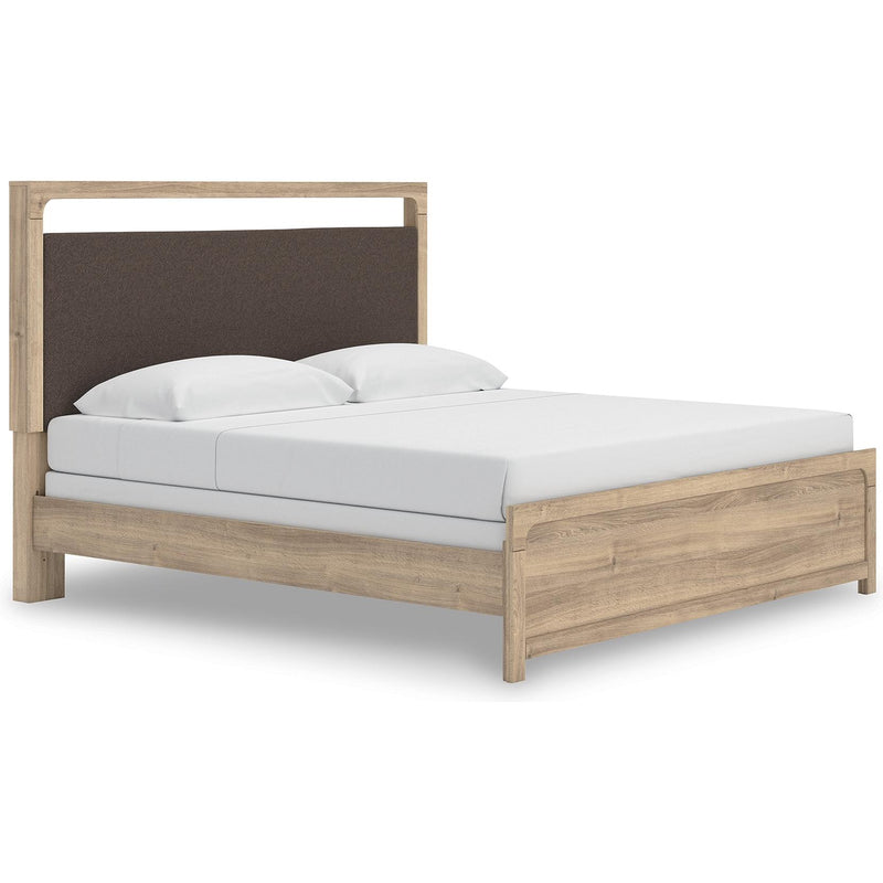  Size_King -- Kinlanni PCB1360B15 King Upholstered Panel Bed IMAGE 1
