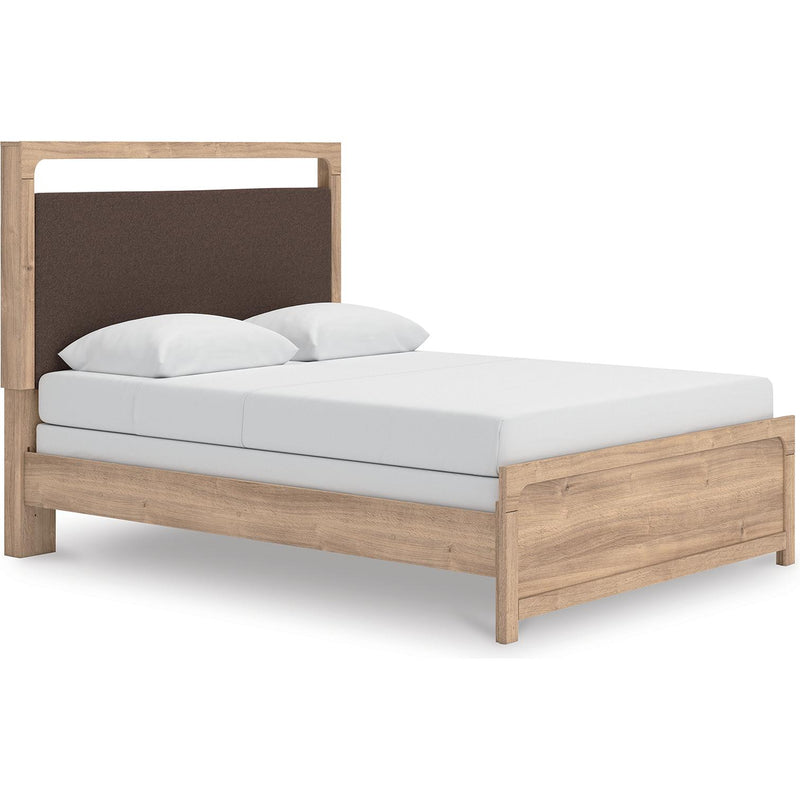  Size_Queen -- Signature Design by Ashley Kinlanni Upholstered Panel Bed IMAGE 1