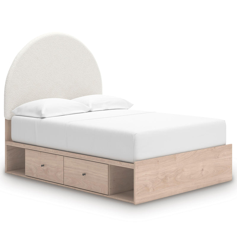  Size_Full -- Arloster PCB1566B7 Full Upholstered Panel Bed with Storage IMAGE 1