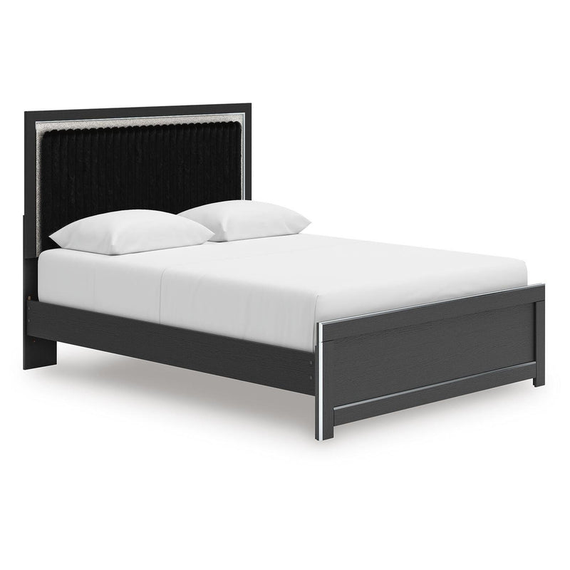  Size_Queen -- Signature Design by Ashley Zuraleus Upholstered Platform Bed IMAGE 1