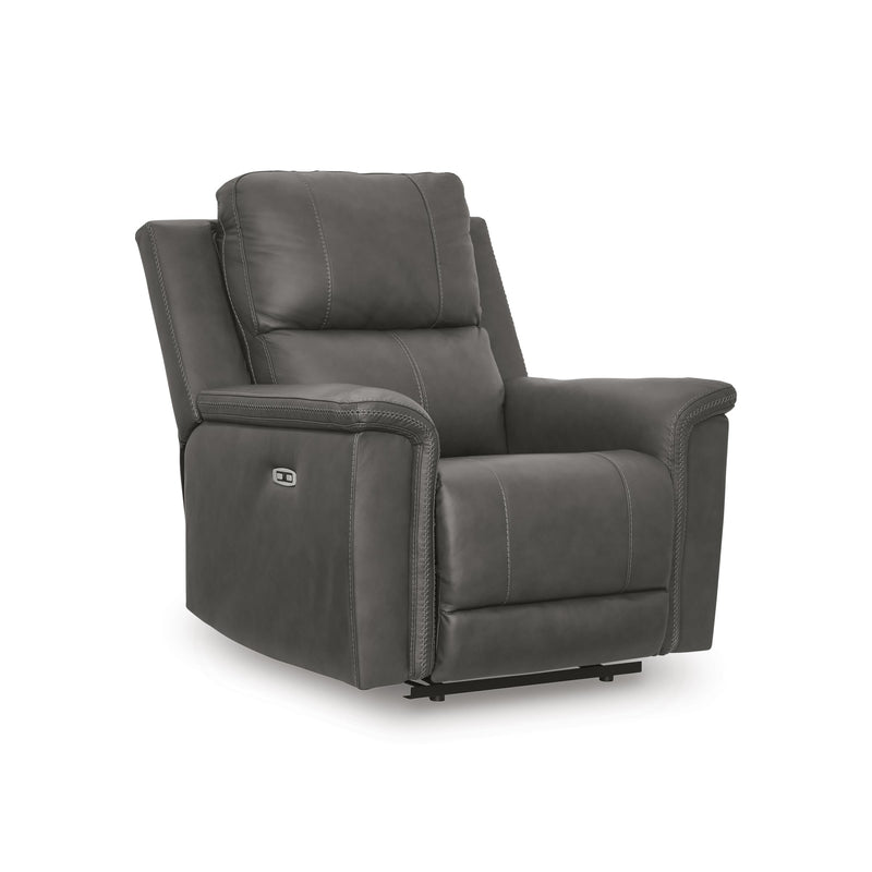  Manufacturer Color_Anchor -- Signature Design by Ashley Bleckley Power Leather Match Recliner IMAGE 1