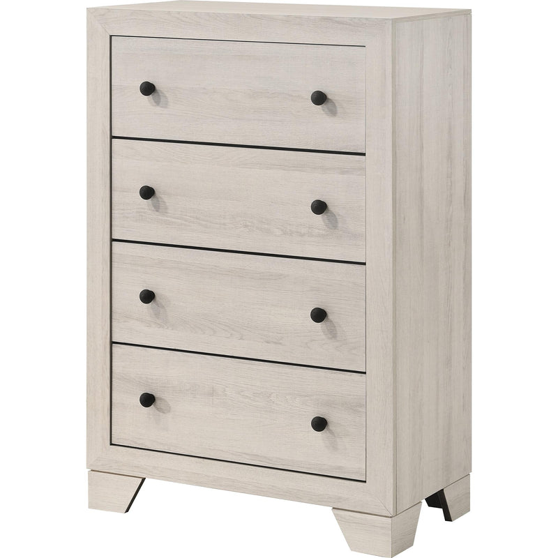  Crown Mark Atticus B6982-4 Chest - White IMAGE 1