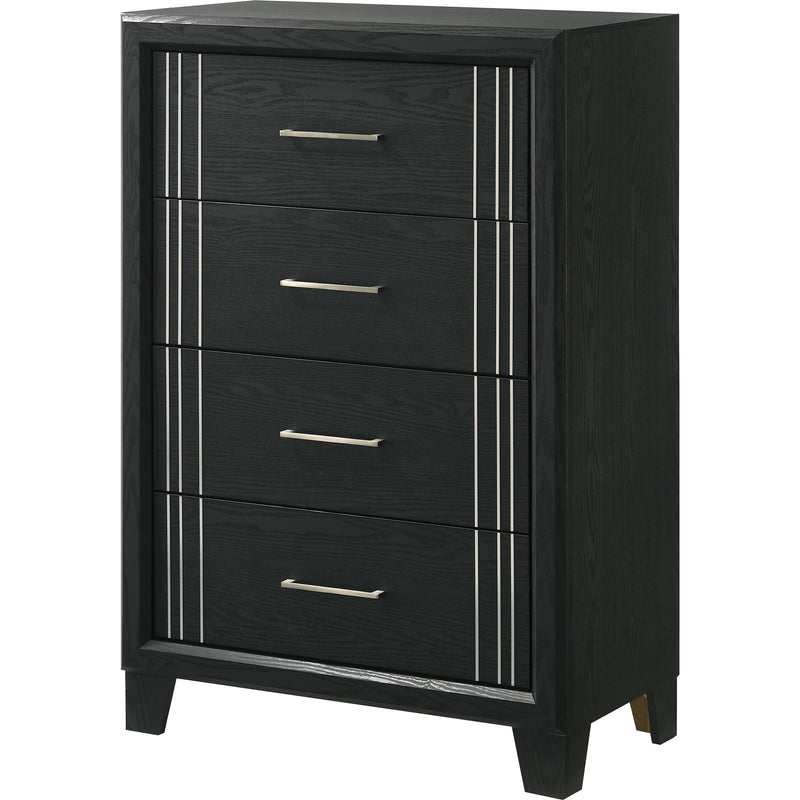  Crown Mark Charlie B9235-4 Chest - Charcoal IMAGE 1