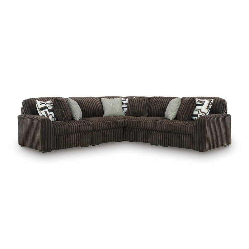  Manufacturer Color_Chocolate -- Midnight-Madness 98104S26 5 pc Sectional IMAGE 1