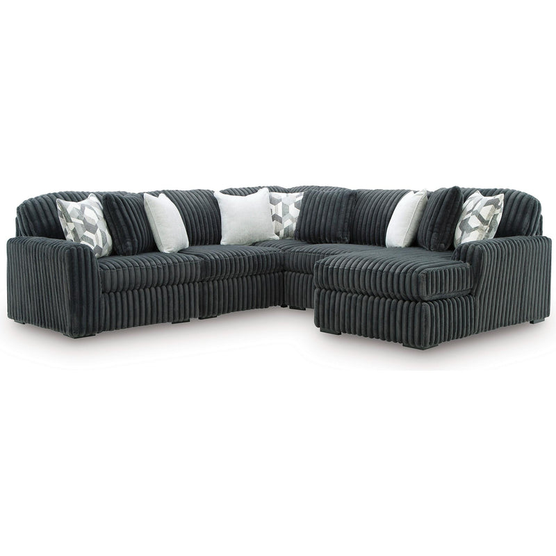  Manufacturer Color_Gunmetal -- Midnight-Madness 98105S23 5 pc Sectional with Chaise IMAGE 1