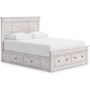  Size_Queen -- Makidern PCB1171B10 Queen Panel Storage Bed IMAGE 1