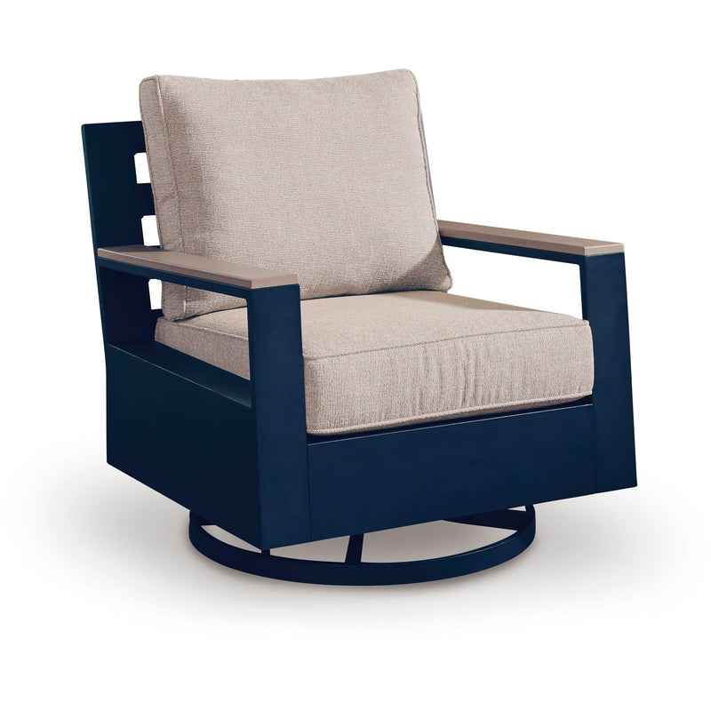  Signature Design by Ashley East Beach PCP587-821 Swivel Glider Chair with Cushion IMAGE 1