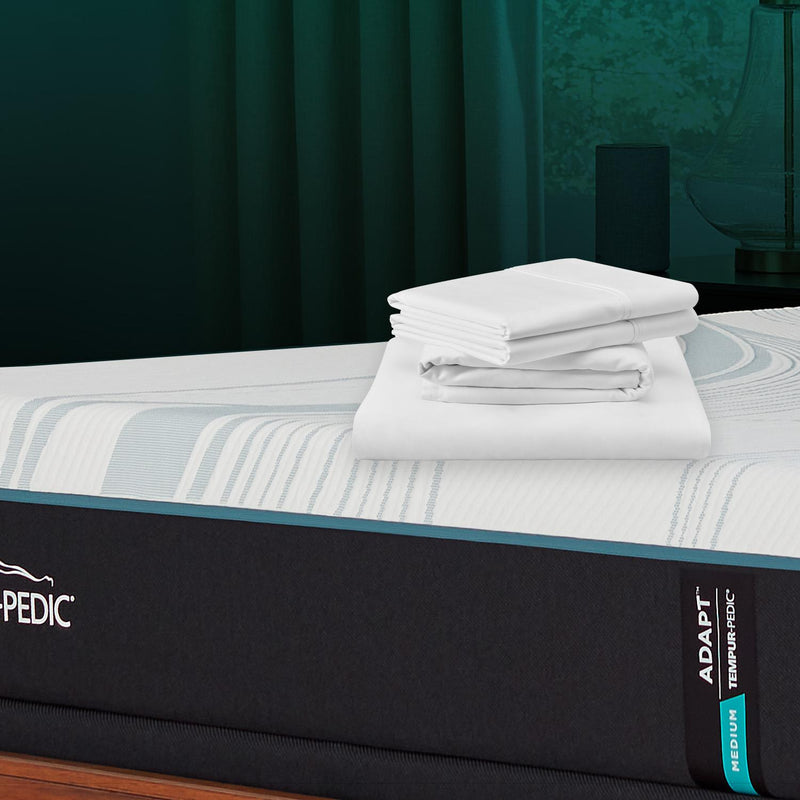  Tempur-Pedic TEMPUR-Adapt Luxe Egyptian Cotton Sheets - White (California King ) IMAGE 1