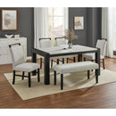  Crown Mark Jules 1322T-3866 Faux Marble Dining Table IMAGE 4