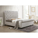  Size_King -- Kate 5103LG King Platform Bed - Light Grey Tweed IMAGE 4