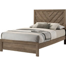  Size_Full -- Valor B9332-F Full Bed - Light Brown IMAGE 1