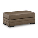  Benchcraft VillaCourt Leather Look Ottoman 7490914 IMAGE 1