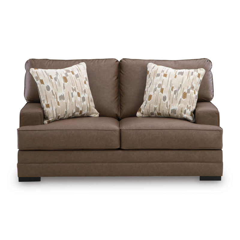  Benchcraft VillaCourt Stationary Leather Look Loveseat 7490935 IMAGE 2