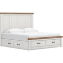  Size_King -- Savonport B4615B11 King Panel Storage Bed IMAGE 1