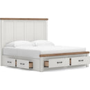  Size_King -- Savonport B4615B11 King Panel Storage Bed IMAGE 4