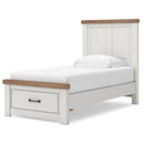  Size_Twin -- Signature Design by Ashley Savonport Panel Bed with Storage IMAGE 2