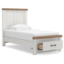  Size_Twin -- Signature Design by Ashley Savonport Panel Bed with Storage IMAGE 3