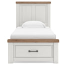 Size_Twin -- Signature Design by Ashley Savonport Panel Bed with Storage IMAGE 9