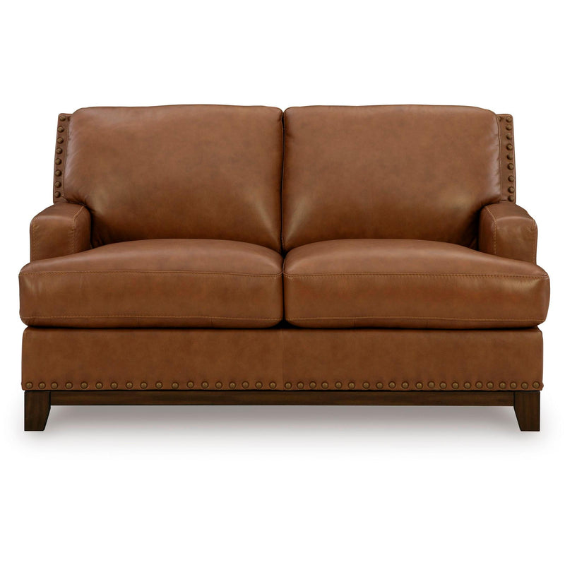  Signature Design by Ashley Saonara Stationary Leather Match Loveseat PC7310935 IMAGE 2