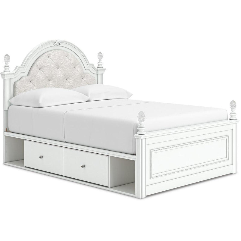  Size_Full -- Kozlani PCB1819B18 Full Upholstered Panel Bed with Storage IMAGE 1