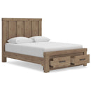  Size_Queen -- Signature Design by Ashley Oliandon Panel Bed with Storage IMAGE 5