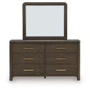  Signature Design by Ashley Radkin 6-Drawer Dresser with Mirror PCB843-31/PCB843-36 IMAGE 1