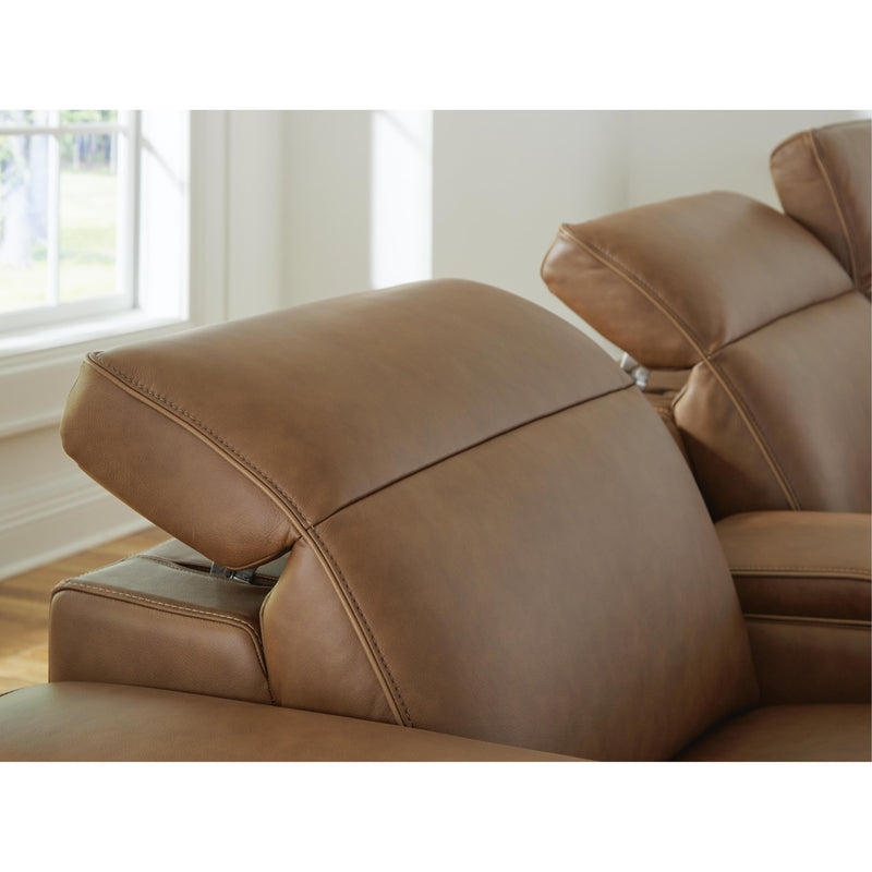  Signature Design by Ashley Magic Man Power Reclining Leather Match 5 pc Sectional PCU1070046A/PCU1070057/PCU1070057/PCU1070058/PCU1070062 IMAGE 2