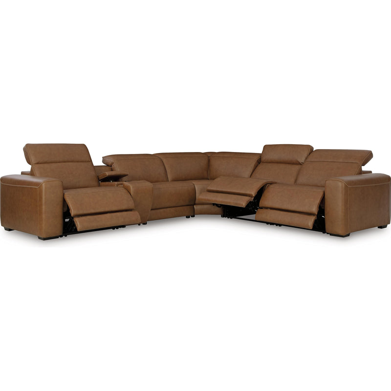  Signature Design by Ashley Magic Man Power Reclining Leather Match 6 pc Sectional PCU1070031/PCU1070046A/PCU1070057/PCU1070058/PCU1070062/PCU1070077 IMAGE 2
