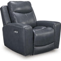  Manufacturer Color_Admiral -- Signature Design by Ashley Bexhurst Power Leather Match Recliner IMAGE 1