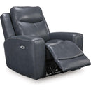  Manufacturer Color_Admiral -- Signature Design by Ashley Bexhurst Power Leather Match Recliner IMAGE 2