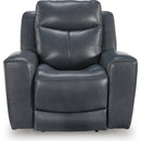 Manufacturer Color_Admiral -- Signature Design by Ashley Bexhurst Power Leather Match Recliner IMAGE 3