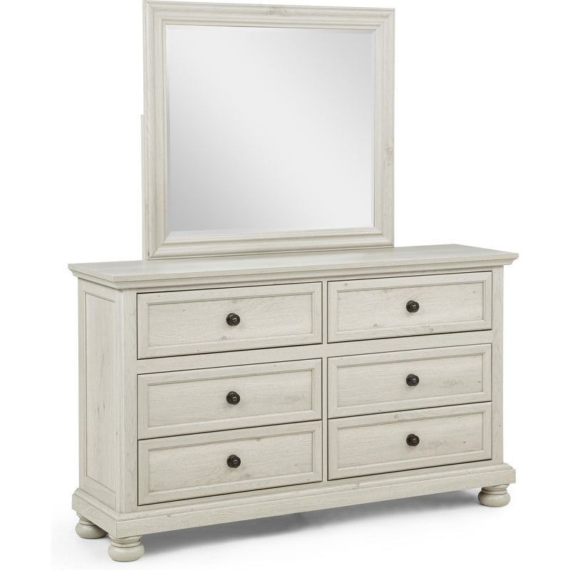  Crown Mark Claribelle B1820-11 Dresser Mirror - White IMAGE 2