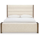  Size_Queen -- Benchcraft Marxmore Upholstered Panel Bed with Storage IMAGE 3