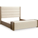  Size_Queen -- Benchcraft Marxmore Upholstered Panel Bed with Storage IMAGE 4