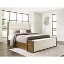  Size_Queen -- Benchcraft Marxmore Upholstered Panel Bed with Storage IMAGE 7
